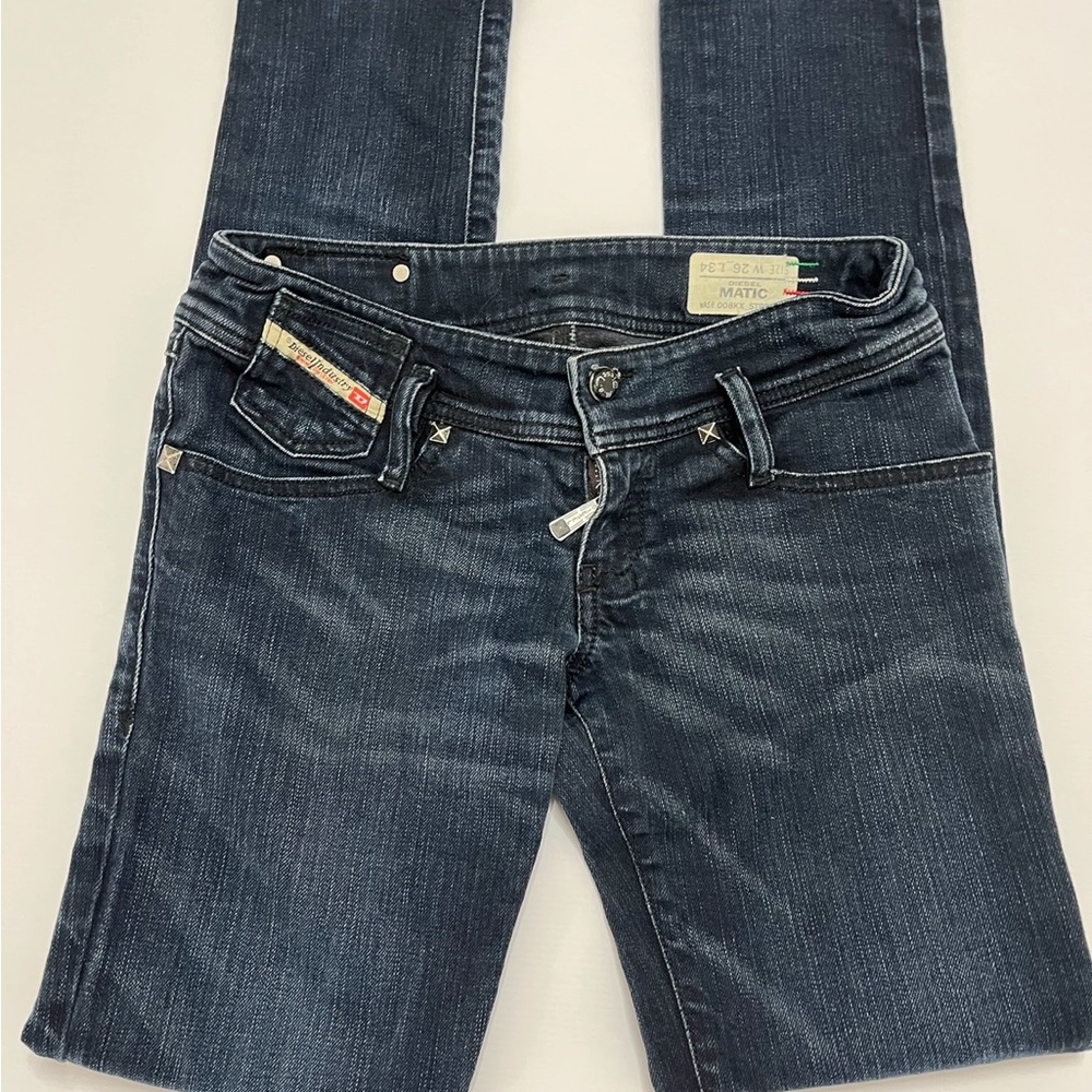 Vintage Diesel Industry Womens Jeans Boot Cut Size 26 Made In Italy
